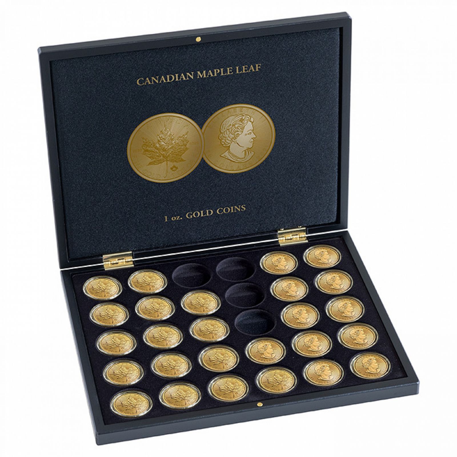 Volterra mincovní kazeta Maple Leaf Gold coins 30 ks