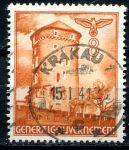(1940) MiNr. 41 - O - Generalgouvernement - Sandomierská bašta hradu v Krakově