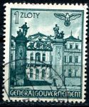 (1941) MiNr. 70 - O - Generalgouvernement - Brühlův palác, Varšava