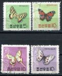 (1962) MiNr. 380 - 383 - O - Severní Korea - Motýli | www.tgw.cz