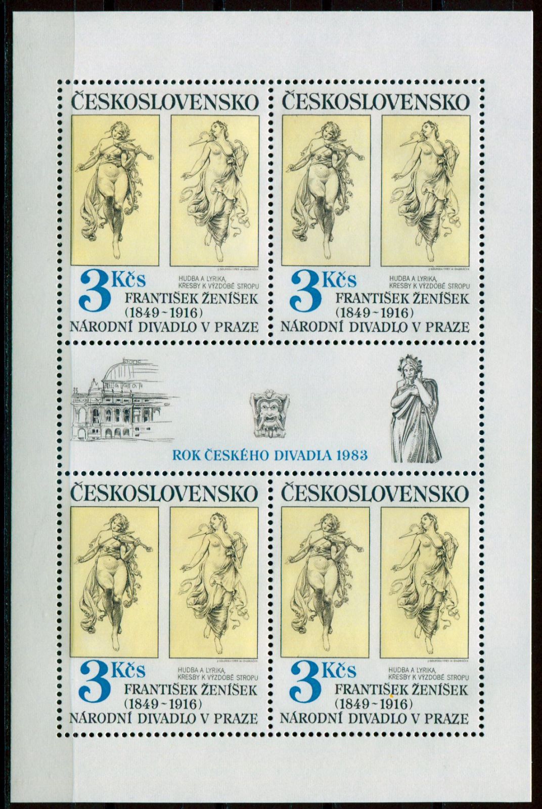 (1983) PL 2618 ** - Československo - Umění 1983 - Národní divadlo, František Ženíše
