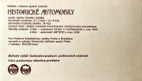 (1988) ZSt 1 ** - Československo - Historická auta