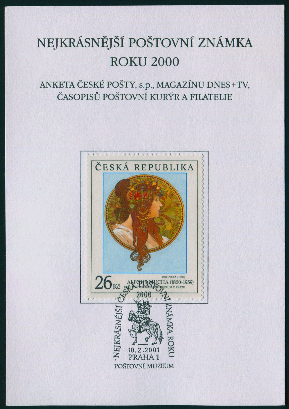 (2000) AČP 7 - Česká republika - Suvenýr ankety České pošty