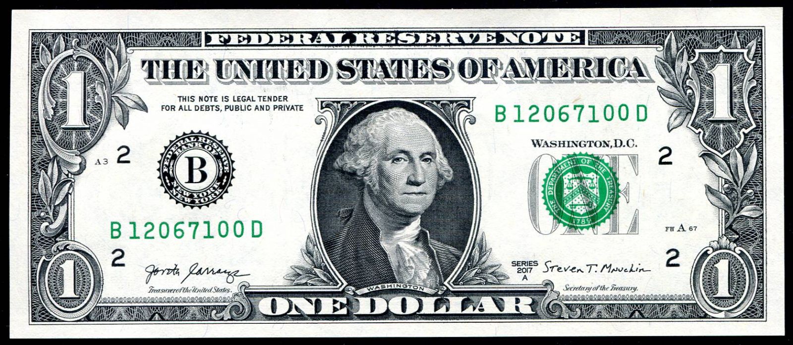 USA - P 544 - 1 dollar 2017 série - UNC | www.tgw.cz
