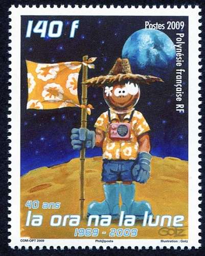 (2009) NiNr. 1075 ** - Fr. Polynesie - přistání na Měsíci
