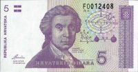 Chorvatsko - (P 17) 5 DINAR 1991 - UNC