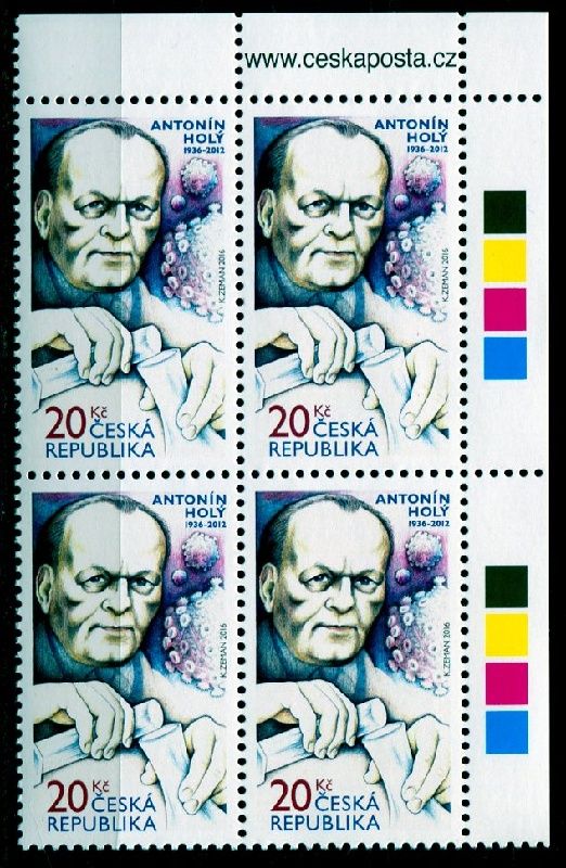 Česká pošta (2016) č. 898 **, 4-bl - Česká republika - Osobnosti - Antonín Holý