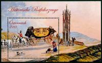 (2021) MiNr. 3598 **, Block 124 - Rakousko - Historické poštovní přeprava