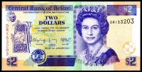 Belize (P 66f) - 2 Dollars (2017) - UNC