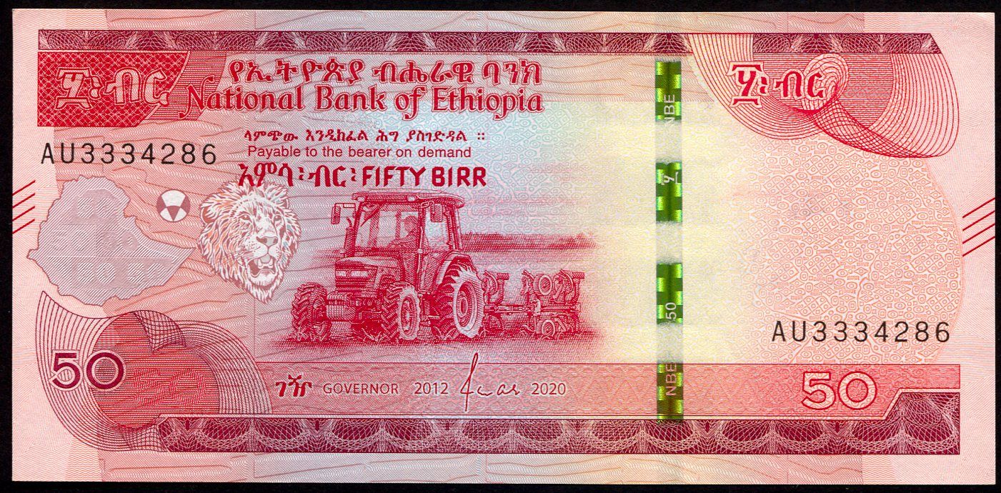 Etiopie - (P 56) 50 Birr (2020) - UNC