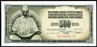 Jugoslávie - (P91br) 500 DINARA 1981 - UNC - replacement