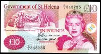 Svatá Helena (P 12a) 10 Pounds (2004) - UNC