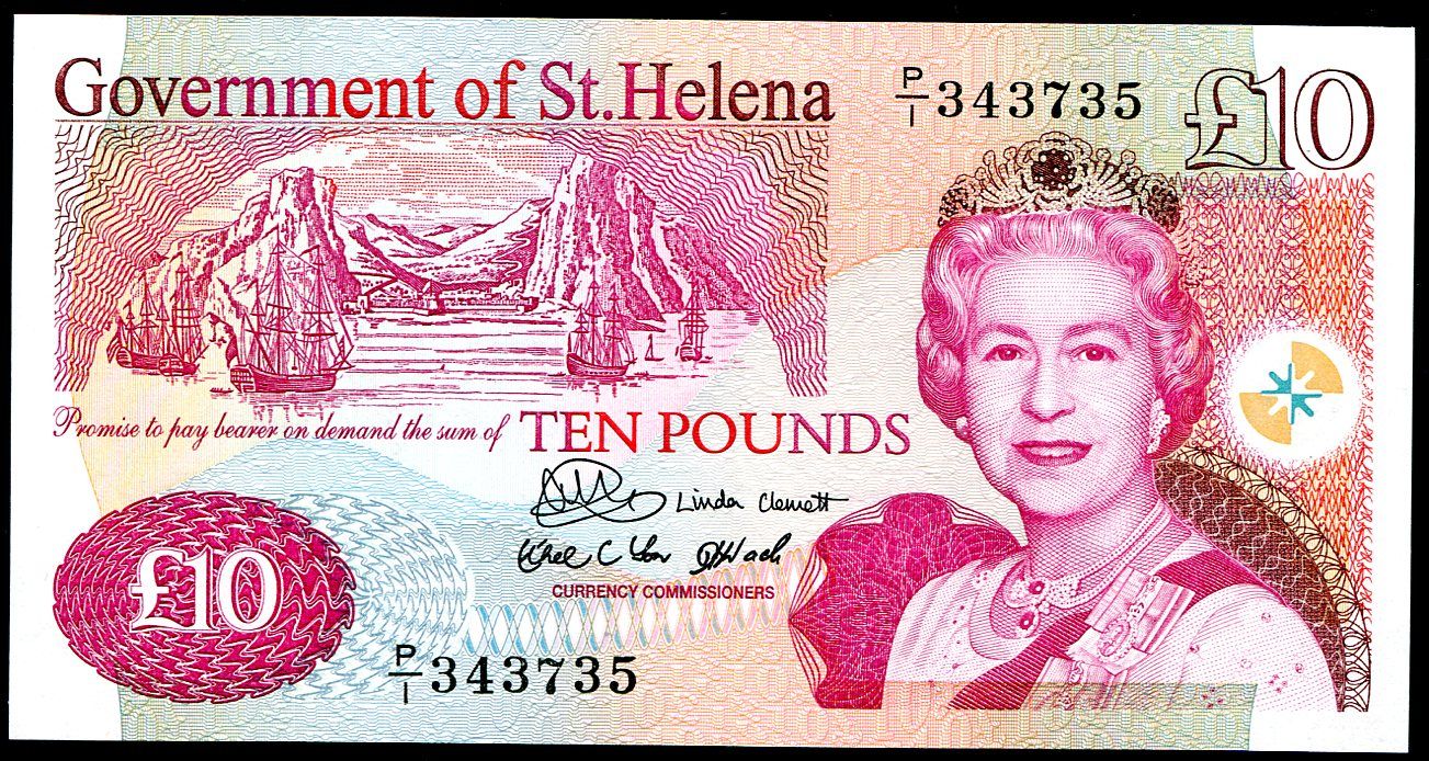 Svatá Helena (P 12a) 10 Pounds (2004) - UNC