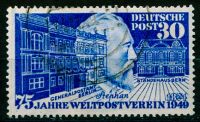 (1949) MiNr. 116 - O - Německo - 75. výročí Světové poštovní unie (UPU) *