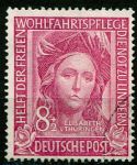 (1949) MiNr. 117 - O - Německo - Svatá Alžběta, (1207-1231)*