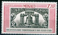 (1976) MiNr. 1223 ** - Monako - 200. výročí nezávislosti USA