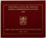 (2004) Vatikán 2 euro pamětní mince: založení státu Vatikán