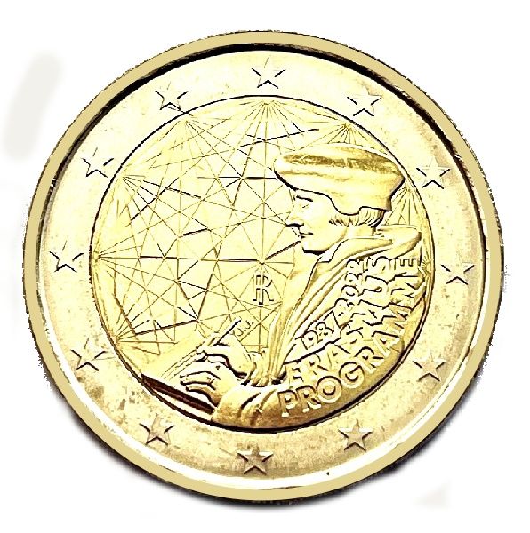 San Marino (2022) Itálie 2 € - pamětní mince Erasmus v kapsli