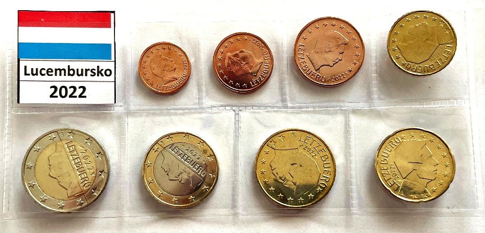 Chorvatsko (2022) Lucembursko - set euro mincí