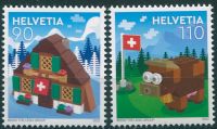 (2022) MiNr. 2827 - 2828 ** - Švýcarsko - 90. výročí výrobce hraček Lego
