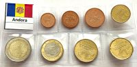 Andora - set euro mincí (různé roky)