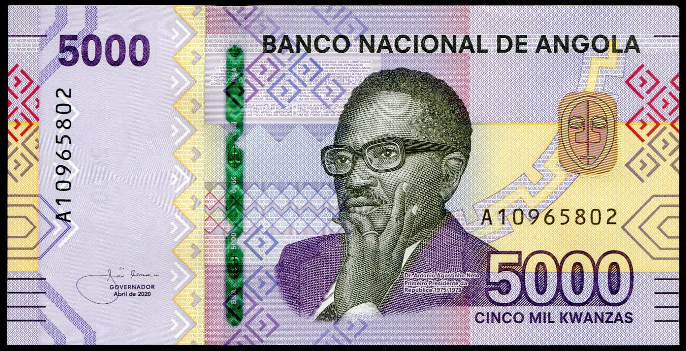 Angola - (P 164) 5000 Kwanzas (2020) - UNC A série