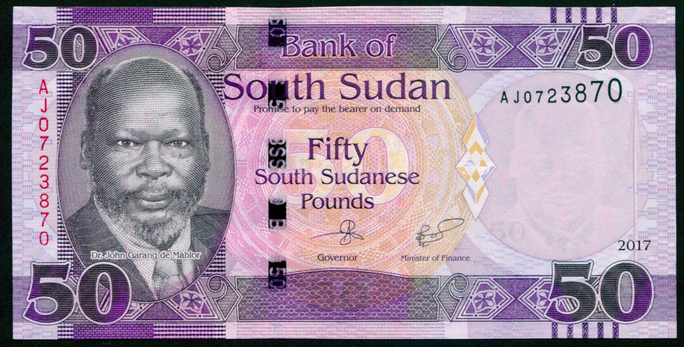 Jižní Sudán - (P 14c) 50 POUNDs (2017) - UNC