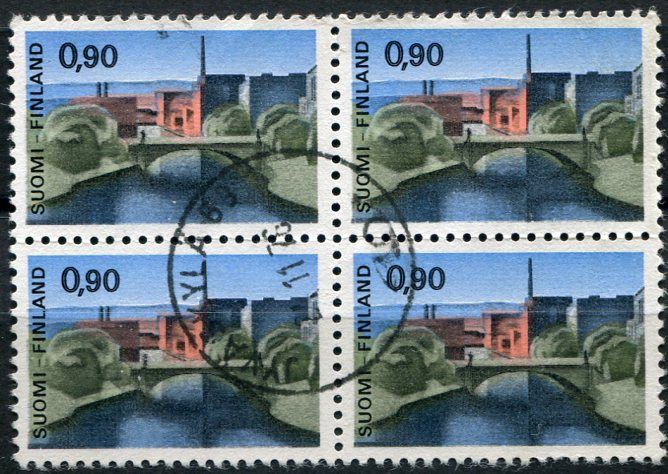 (1968) MiNr. 643 - 4-blok - O - Finsko - most přes Tammerkoski