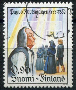 (1977) MiNr. 812 - O - Finsko - 200. narozeniny Paavo Ruotsalainen