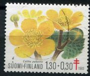 (1983) MiNr. 934 - O - Finsko - Měsíček bahenní (Caltha palustris)
