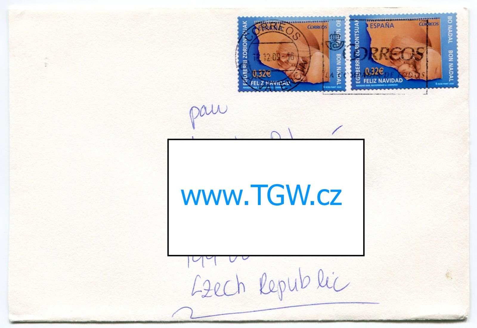 (2009) Dopis ze Španělska do České republiky (#1)
