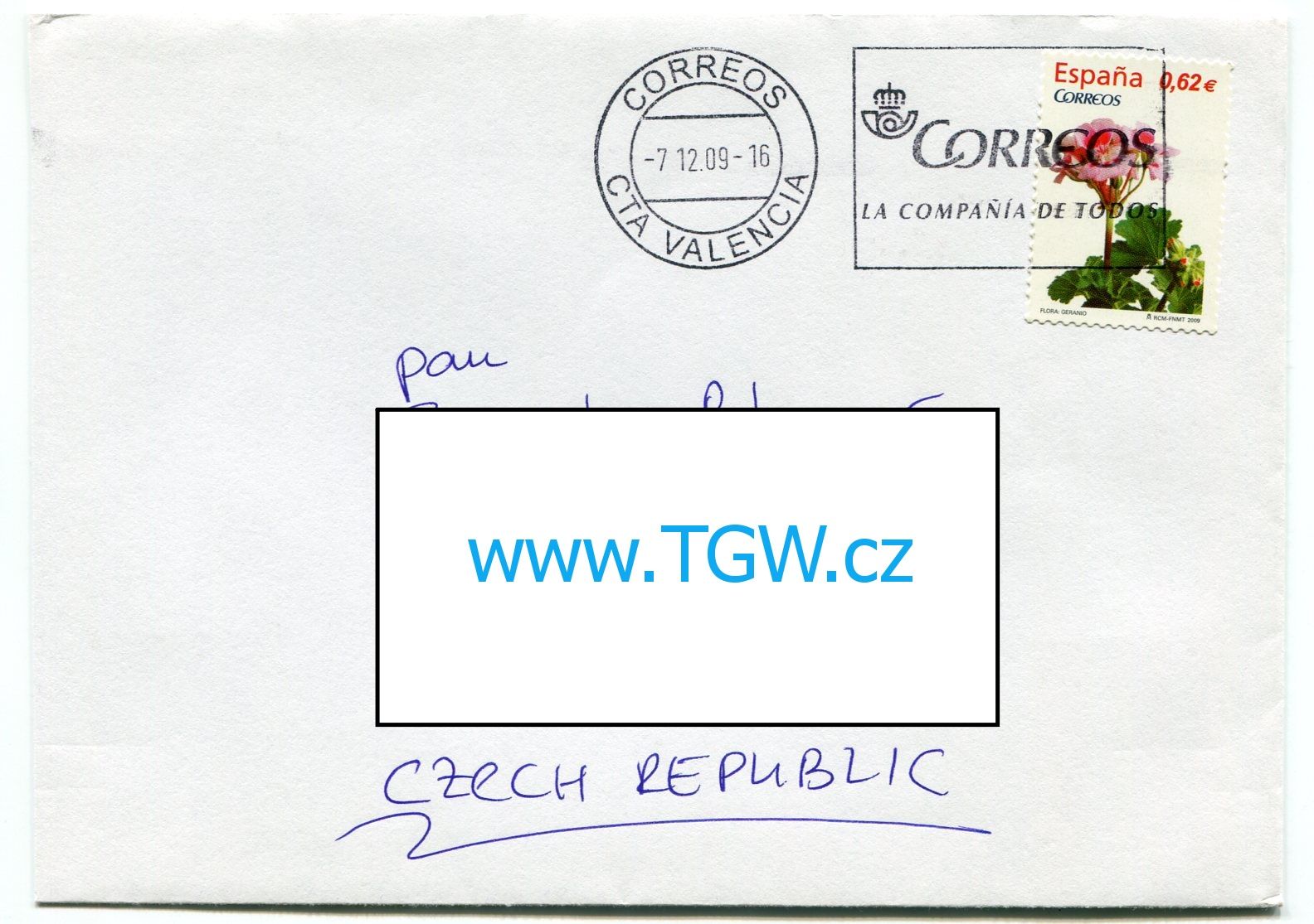 Španělsko (2009) Dopis ze Španělska do České republiky (#2)