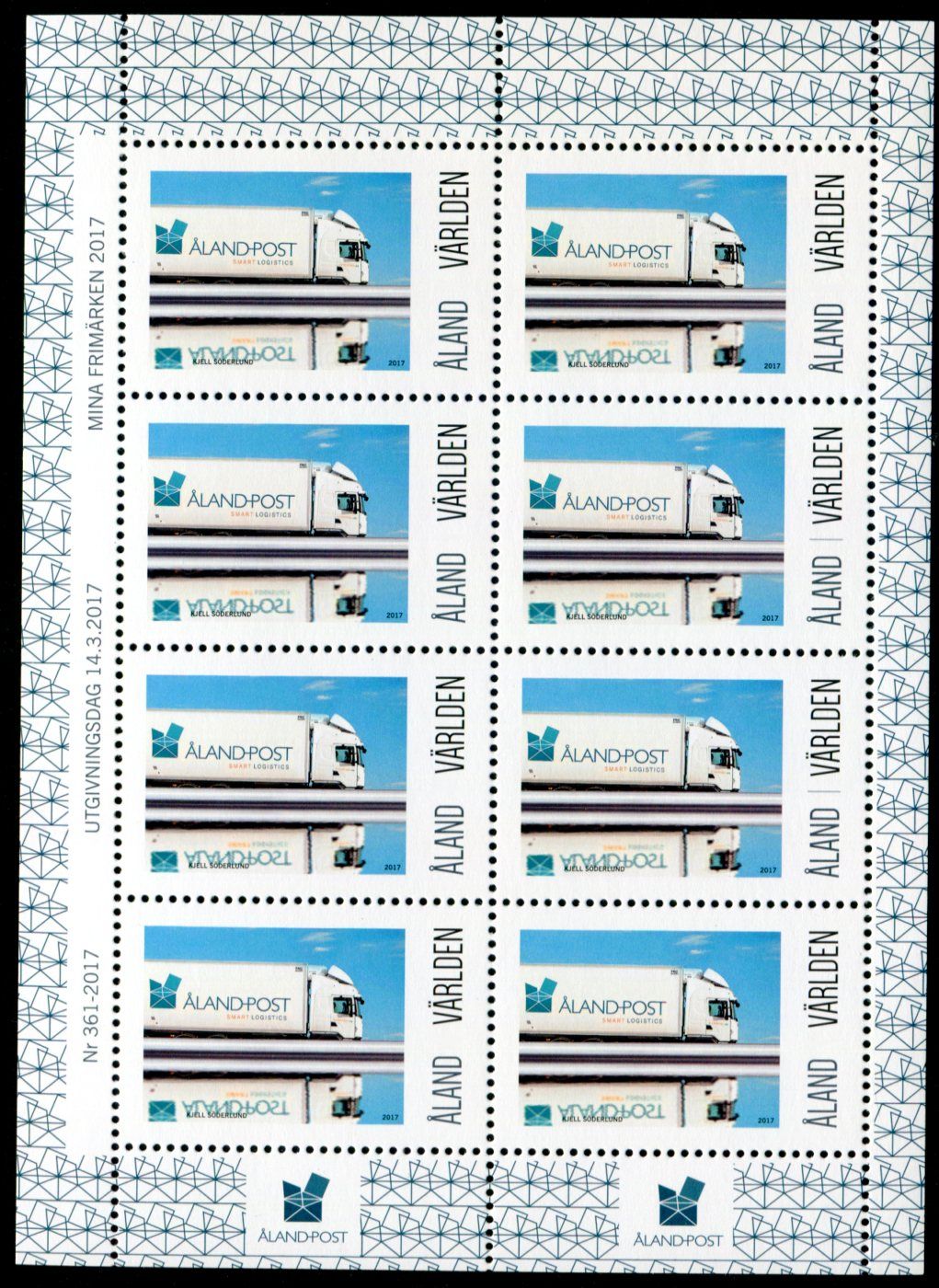 (2017) MiNr. 436 ** PL- Aland - poštovní nákladní auto