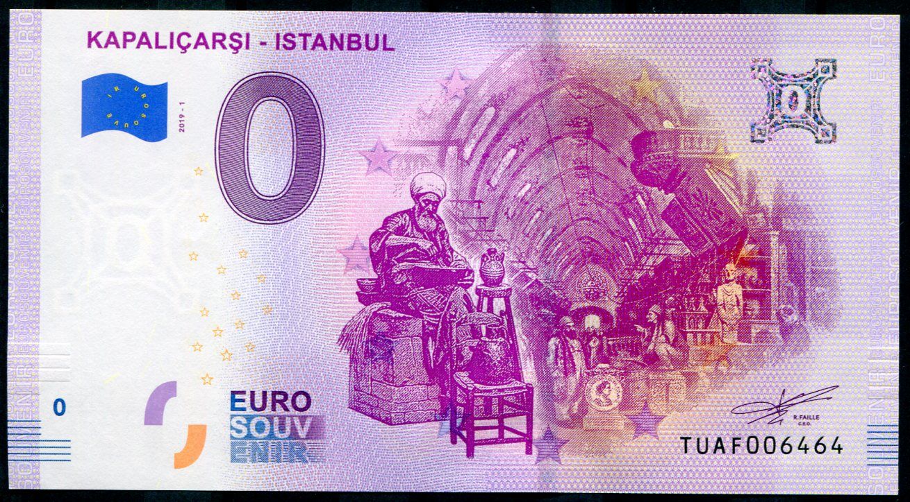 (2019-1) Turecko - ISTANBUL - Kapalicarsi - € 0,- pamětní suvenýr