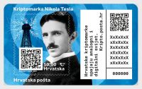 (2022) MiNr. 1598 **- Chorvatsko - BLOCK 87 - Kryptozn. - Tesla