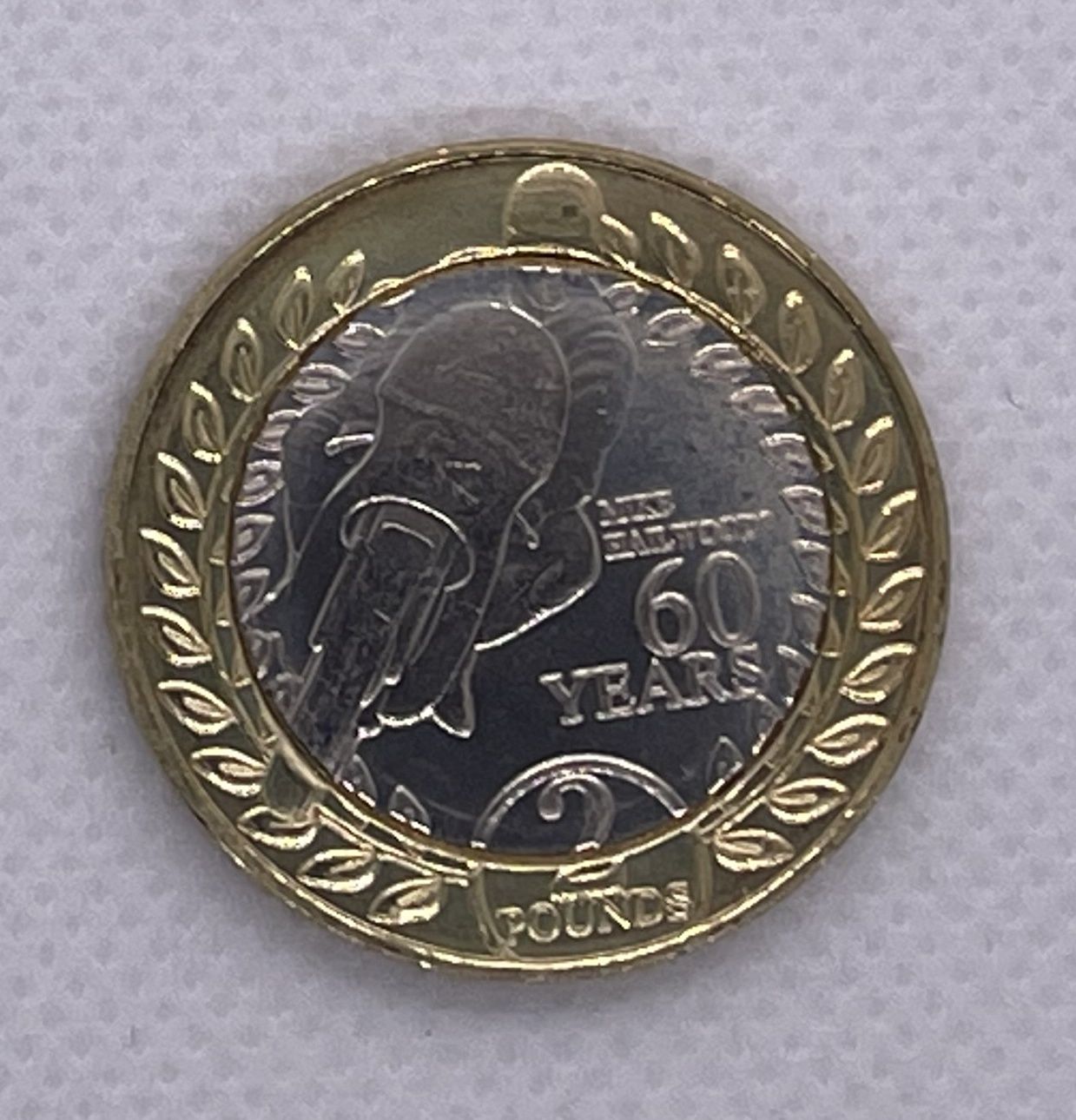 (2018) Isle of Man - 2 Ł mince - 60. výročí, závodník M. Hailwood