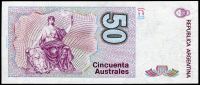 Argentina (P 326) - 50 Australes (1989) - UNC