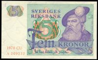 Švédsko (P 51d) 5 Kronor (1978) - UNC