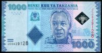 Tanzánie (P 41c) 1000 Shilingi (2019) - UNC