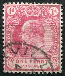 (1902) SG. 71 / MiNr. 54 - O - Cape of Good Hope - král Edward VII. varianta razítka 2