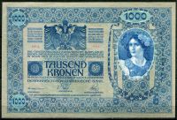 (1919) Rakousko (P 59) 1000 Kronen (1/1)