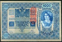 (1919) Rakousko (P 59) 1000 Kronen (1/1)