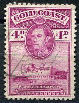 (1942) SG. 125 / MiNr. 110 - O - Gold Coast - pevnost Christiansborg