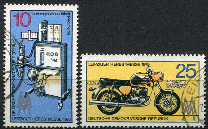 (1975) MiNr. 2076 - 2077 - O - DDR - Lipský podzimní veletrh