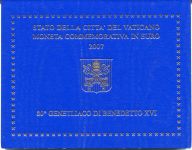 (2007) - 2 € - Vatikán - 80 let od narození Benedikta XVI. (UNC)