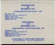 (2007) - 2 € - Vatikán - 80 let od narození Benedikta XVI. (UNC)