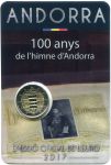 (2017) Andorra - 2 € - mincovní karta - 100 roků Hymny