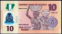 Nigerie (P 39l) 10 NAIRA (2021) - UNC