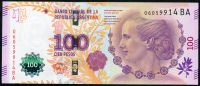 Argentina (P 358c) - 100 Pesos (2016) - UNC - Eva Peron pamětní