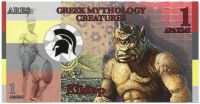 Bohové řecké mytologie - 1 Apaxmi (Fantasy bankovka) - polymer